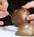 Фото приготовления рецепта: Шоколадный шар с сюрпризом от шоколатье Дмитрия Матейчика, шаг №6