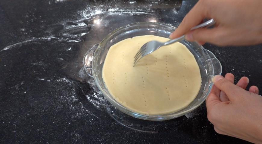 Фото приготовления рецепта: Тыквенный пирог с творогом, шаг №3